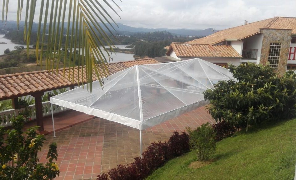 Carpa tipo Kiosco en lona vinílica