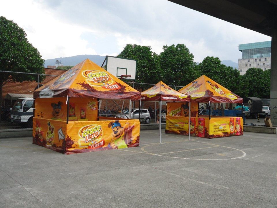 Carpa tipo Kiosco Publicitario